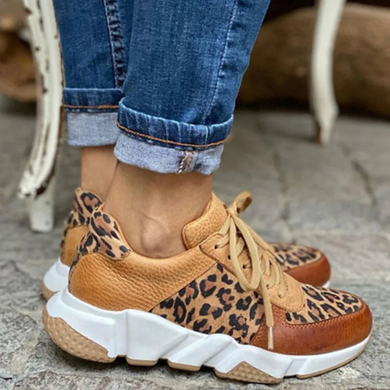 Terrie - Comfortable Leopard Sneakers