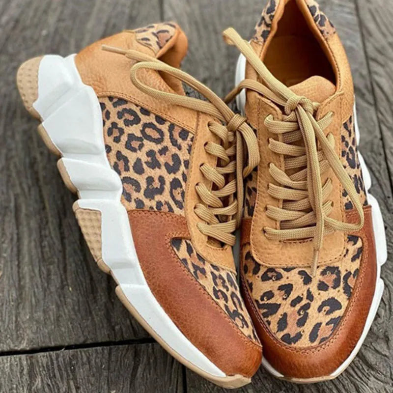 Terrie - Comfortable Leopard Sneakers