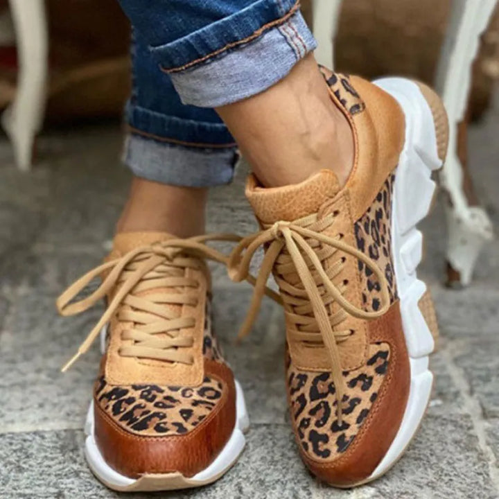 Terrie - Comfortable Leopard Sneakers