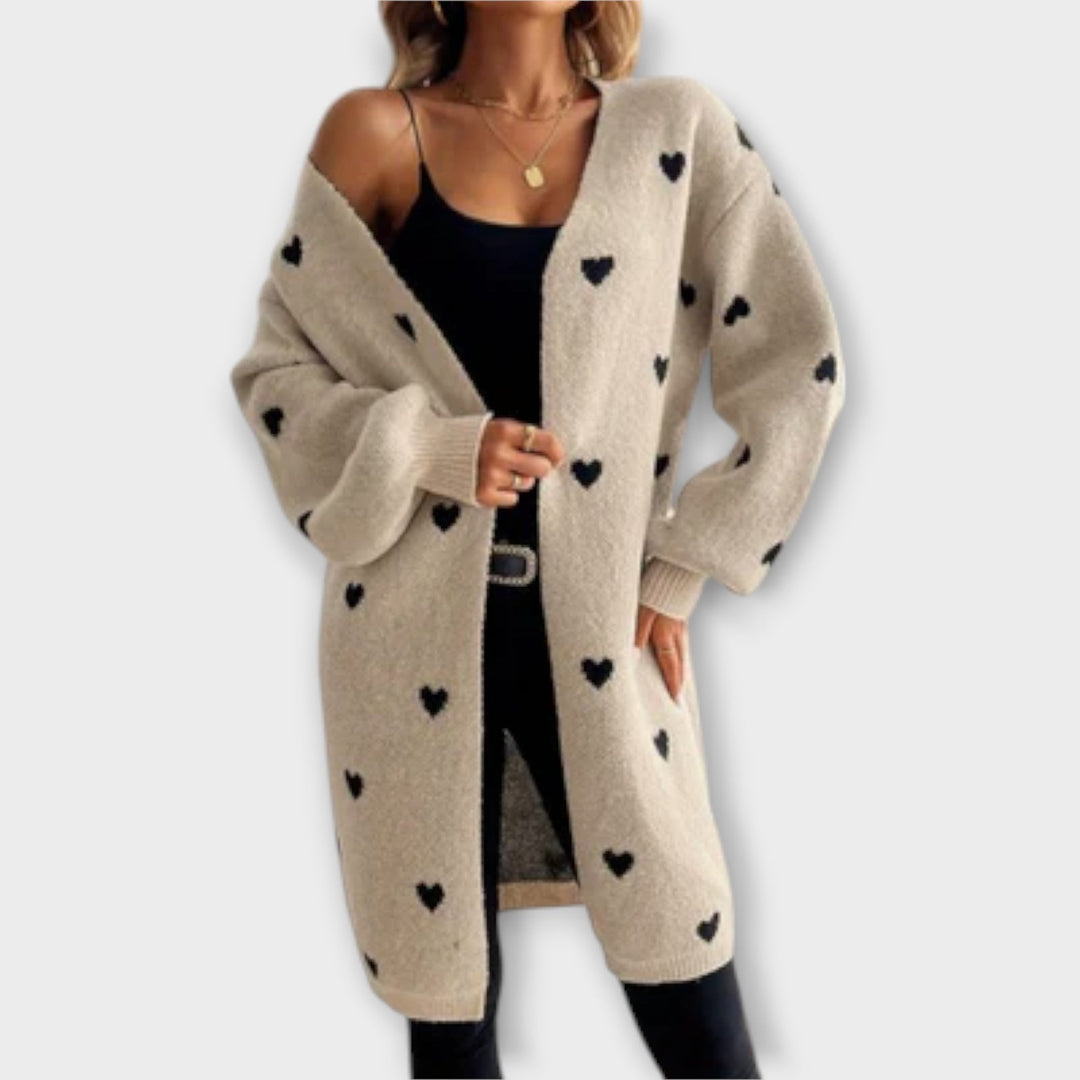 Julia – Heart Pattern Cardigan