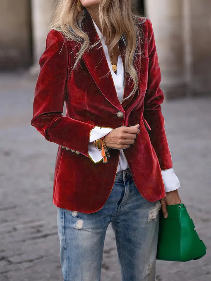 Ella – Elegant velvet jacket