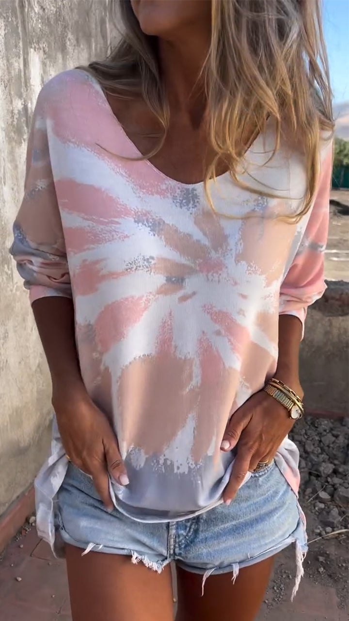 Demi | Charm Tie-dye Top