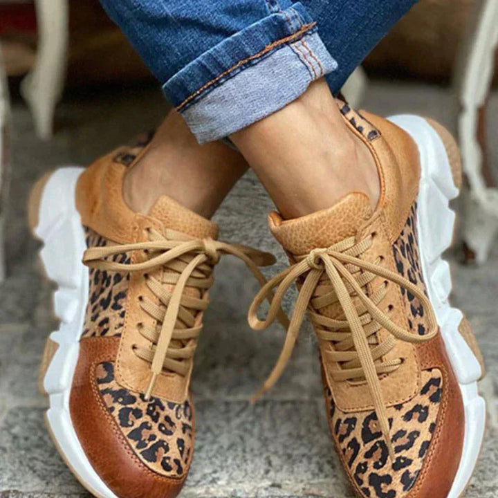 Terrie - Comfortable Leopard Sneakers