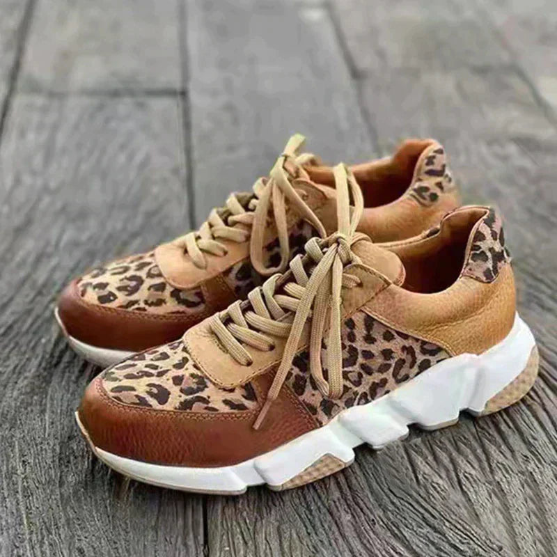 Terrie - Comfortable Leopard Sneakers