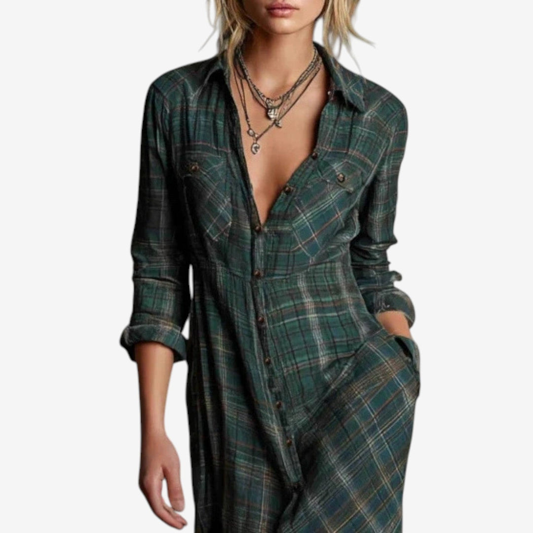 Abigail - Timeless Maxi Shirt Dress