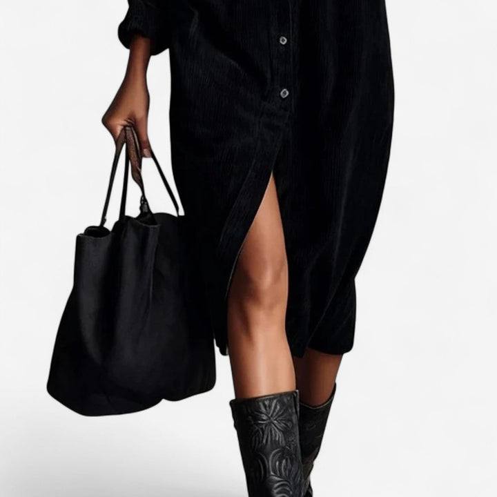 Anastacia - Midi Corduroy Dress