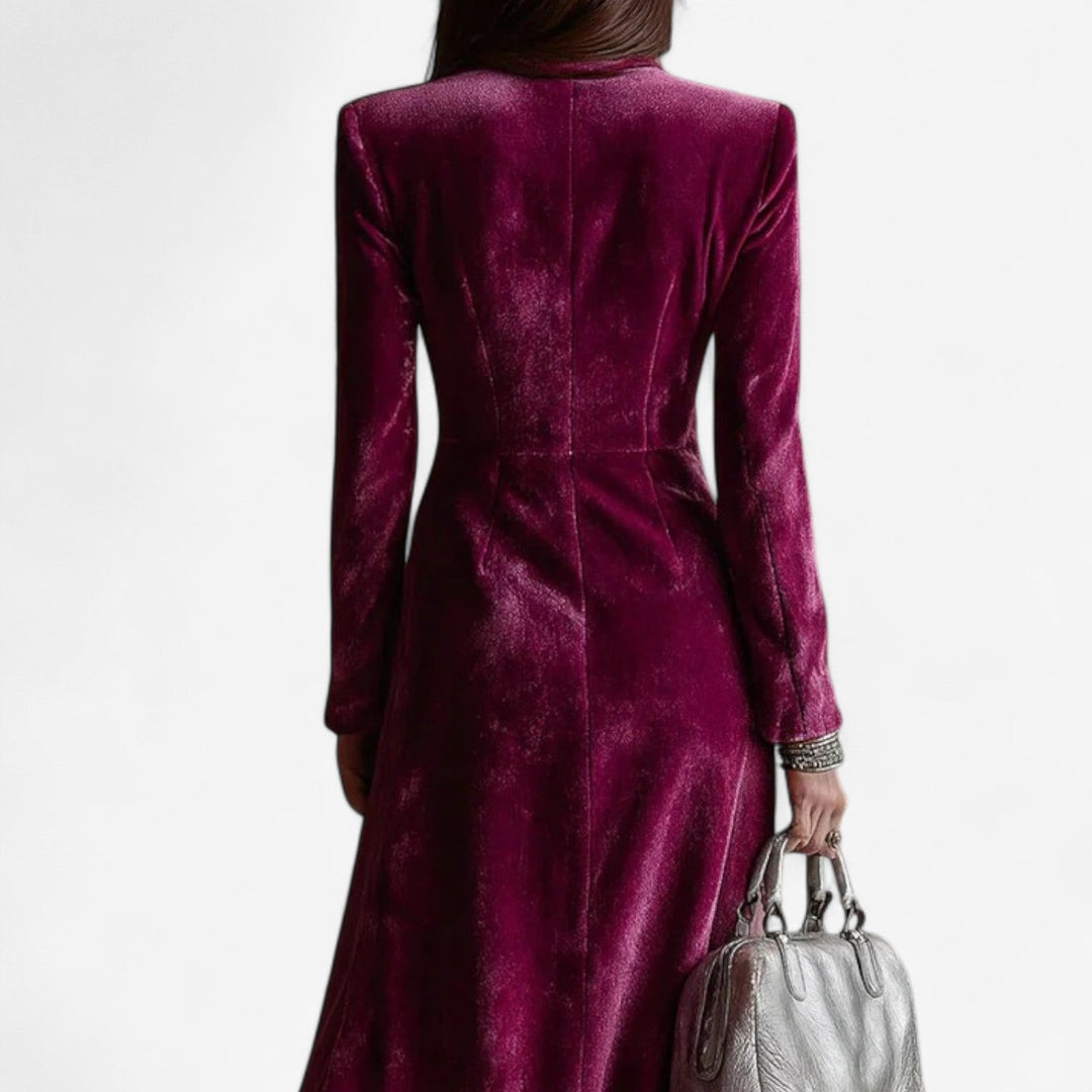 Riley - Crossed Velvet Dress