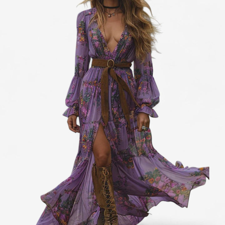 Mila - Flowing Floral Dress