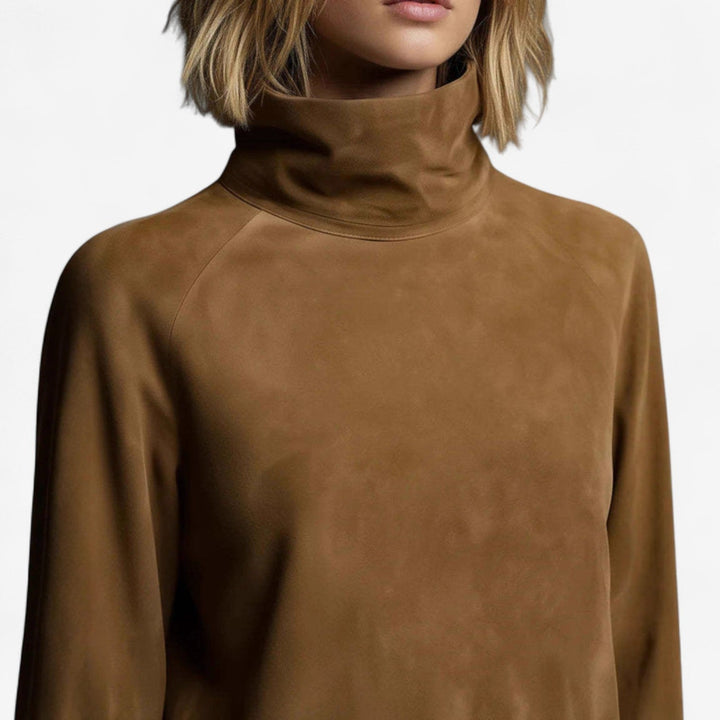 Tania - Mini Dress with High Collar