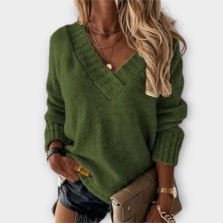 Megan | Cozy V-Neck Sweater