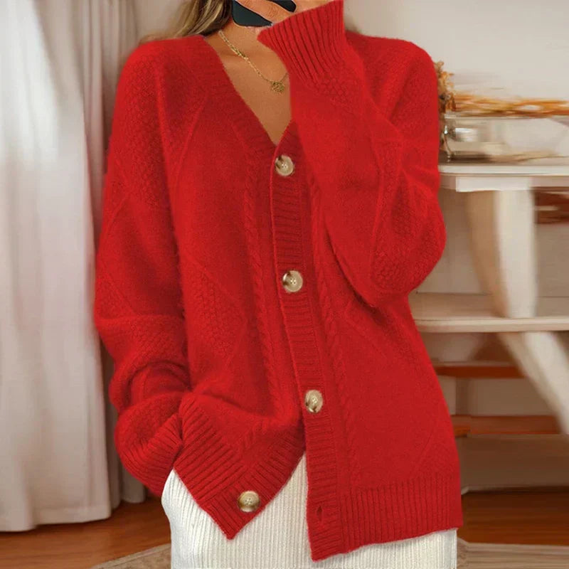 Charlotte - Cozy Cable-Knit Cardigan