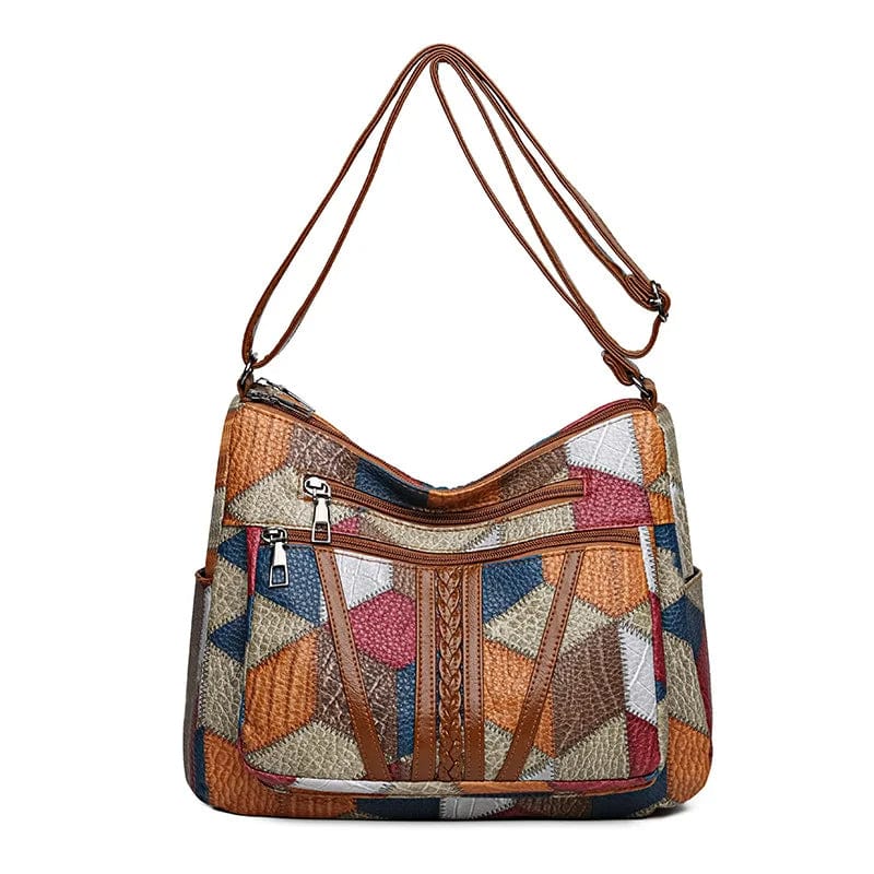 Solara - Mosaic leather handbag