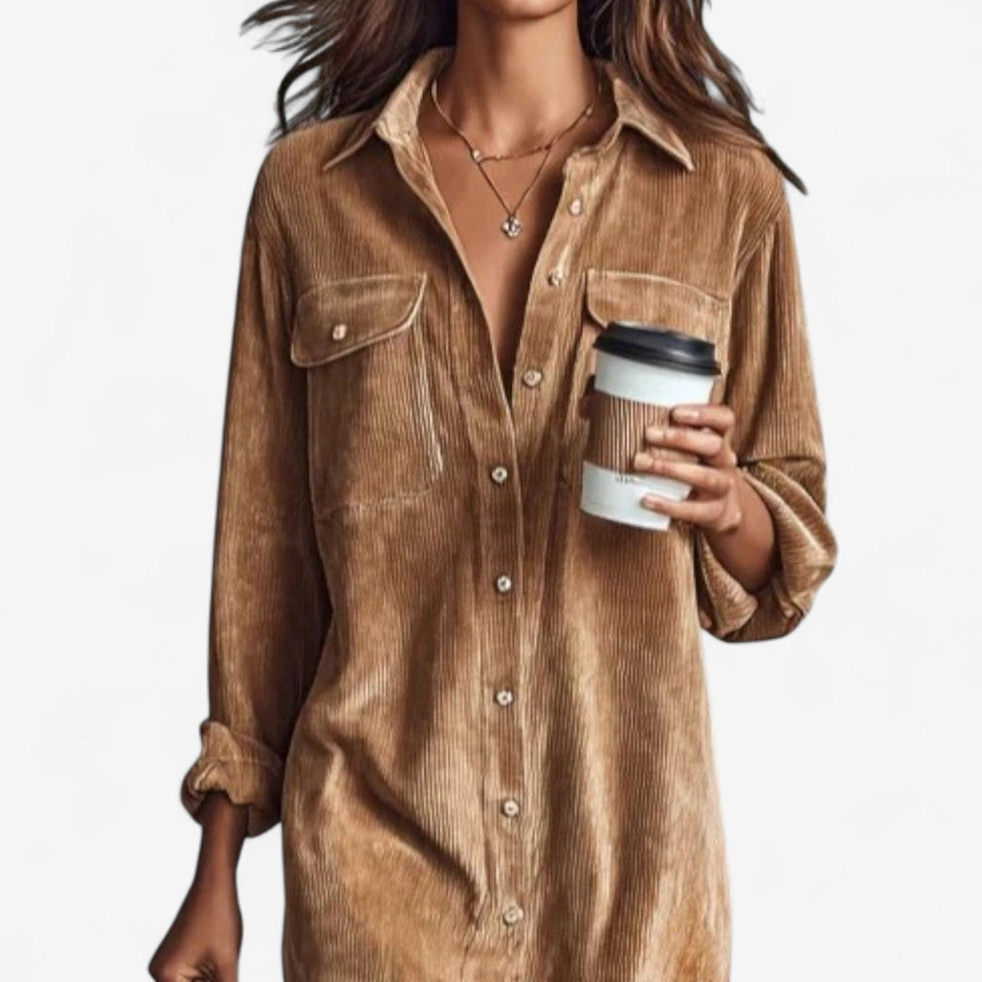 Anastacia - Midi Corduroy Dress