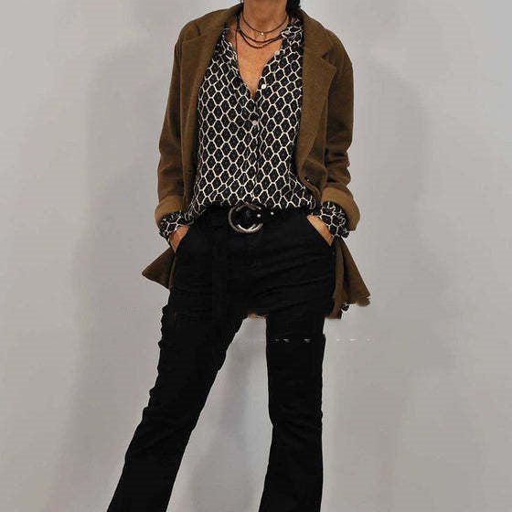 Antonia | Graceful Patterned Long-Sleeve