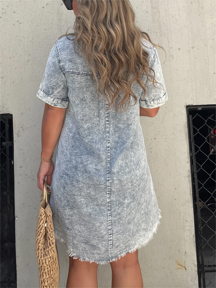 Levia | Summer Washed Shirt Dress