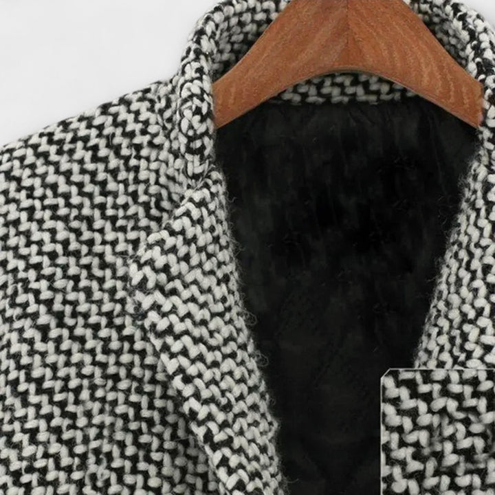 Savannah – Timeless heritage houndstooth coat