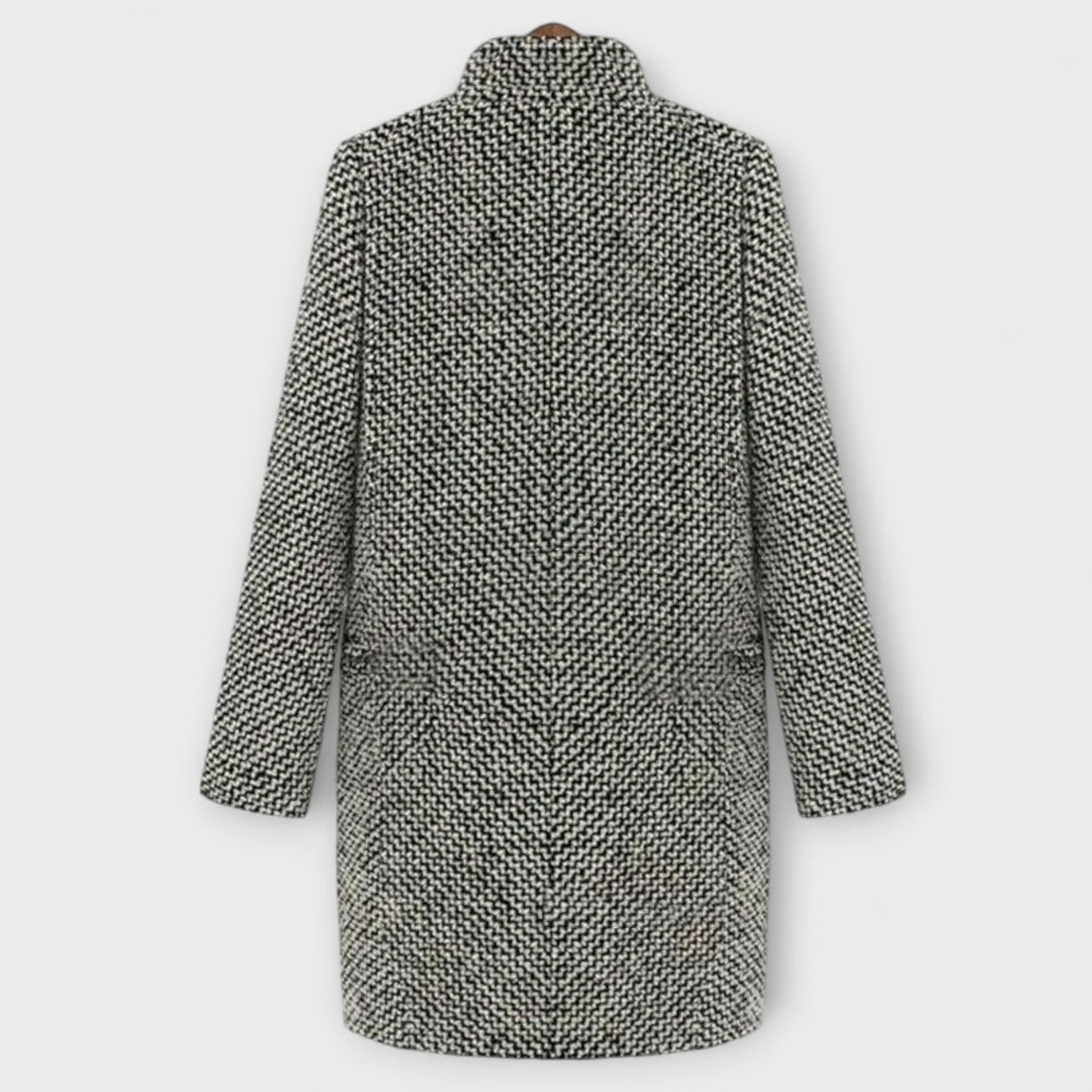 Savannah – Timeless heritage houndstooth coat
