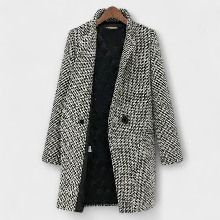 Savannah – Timeless heritage houndstooth coat